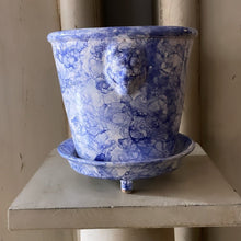 Load image into Gallery viewer, Lion Pot Marbleized Blue - Large - Bon Ton goods

