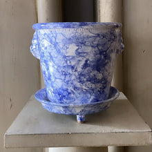 Load image into Gallery viewer, Lion Pot Marbleized Blue - Large - Bon Ton goods
