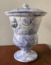 Load image into Gallery viewer, Lion Tulip Vase Dark Blue Marbleized - Large - Bon Ton goods
