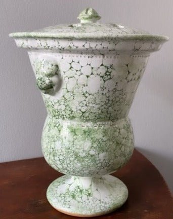 Lion Tulip Vase Marbleized Light Green - Bon Ton goods