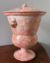 Load image into Gallery viewer, Lion Tulip Vase Marbleized Orange/Red - Bon Ton goods
