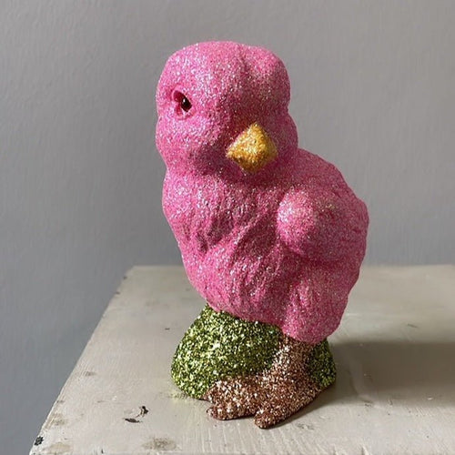 Little Chick - Pink Glitter Chicken - Ino Schaller - Bon Ton goods