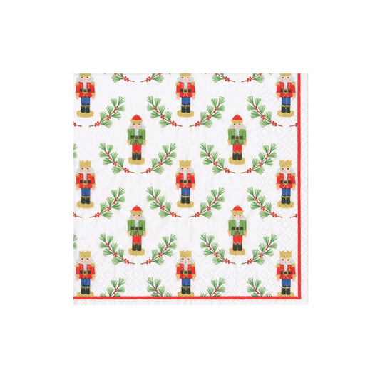 Little Nutcracker Cocktail Napkins | Caspari - Bon Ton goods