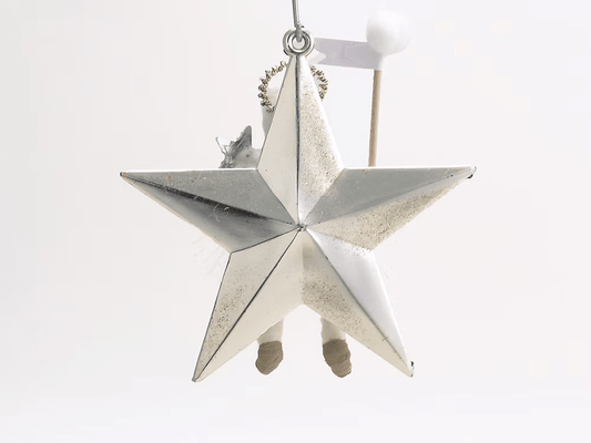 Little Star Angel Ornament | Vintage by Crystal Spun Cotton Ornament - Bon Ton goods