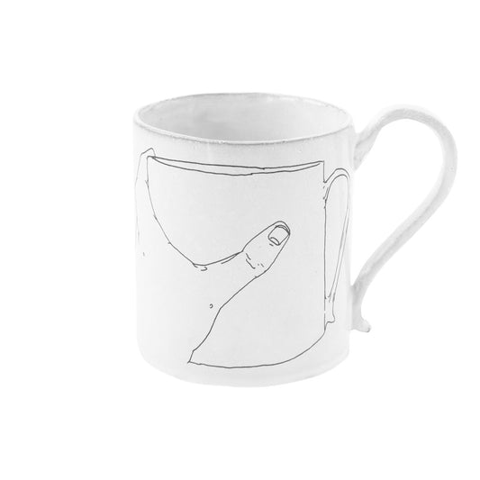 Lou Doillon Cup, Hand Holding a Cup | Astier de Villatte: Exclusive Pre-Order Item - Bon Ton goods
