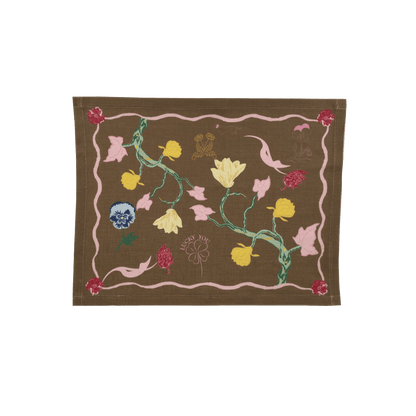 Lucky You Placemat (Brown) - Bon Ton goods