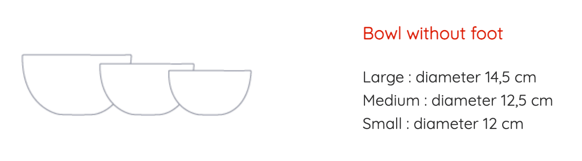 Macao Large Bowl without foot | Atelier Saint André Perrin - Bon Ton goods