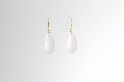 Madagascan Rose Quartz Drop Earrings | Mikkel Brøgger - Bon Ton goods