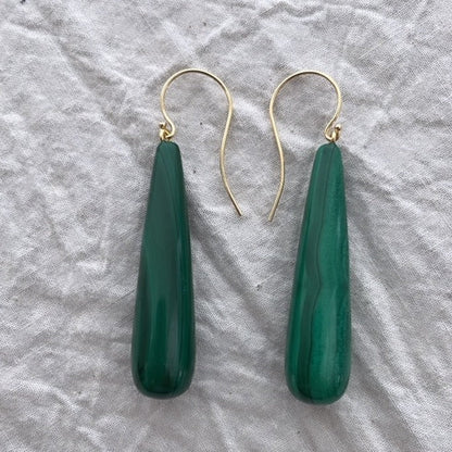 Malachite Drop Earrings | Mikkel Brøgger - Bon Ton goods