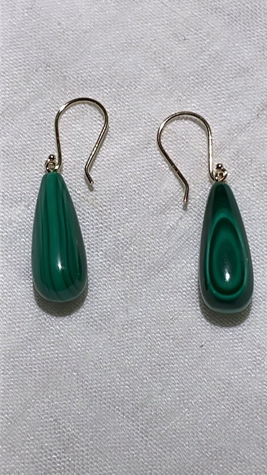 Malachite Earrings - Bon Ton goods