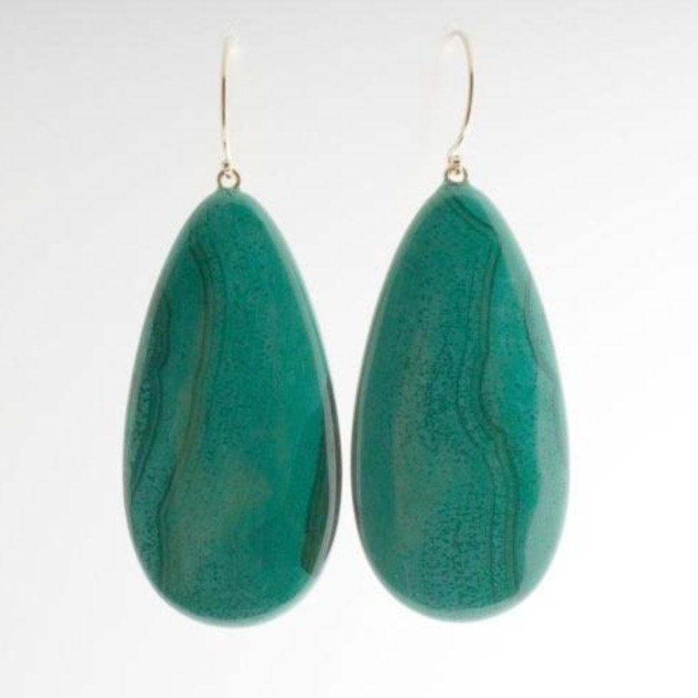 Malachite Earrings | Mikkel Brøgger
