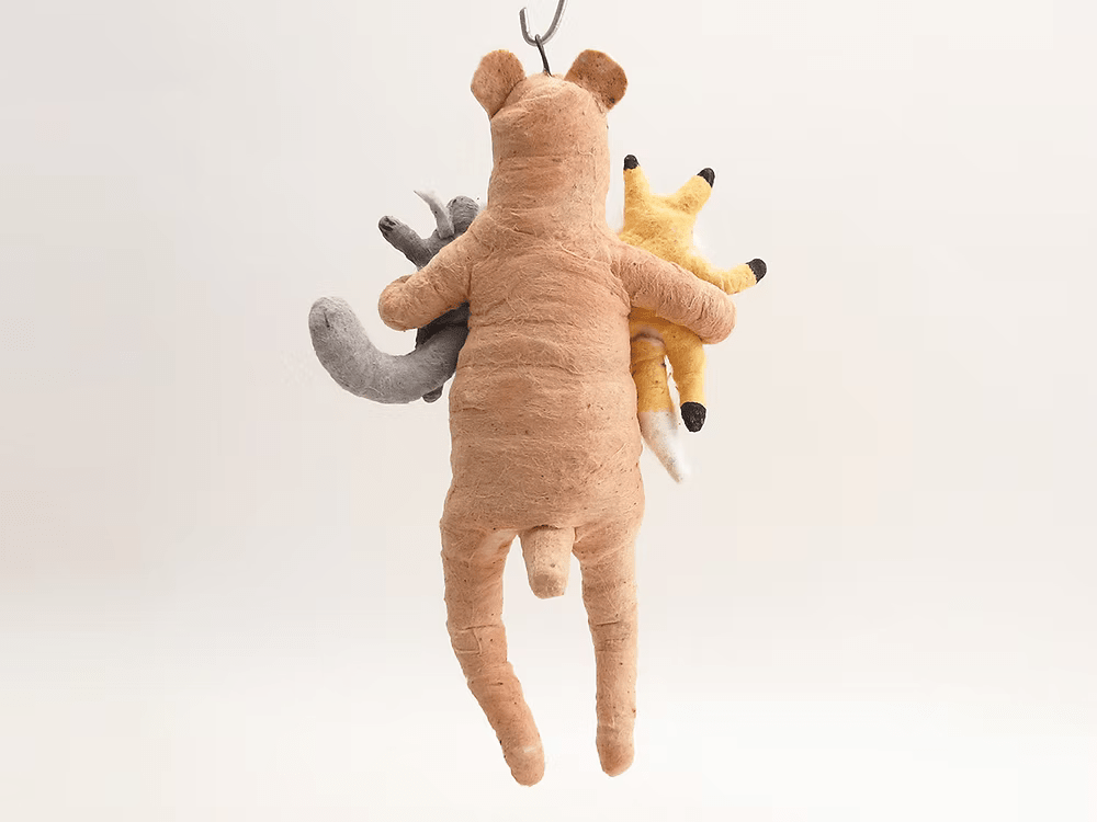 Mama Bear Ornament | Vintage by Crystal Spun Cotton Ornament - Bon Ton goods