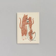 Load image into Gallery viewer, Mama Cat and Kittens Card - Bon Ton goods
