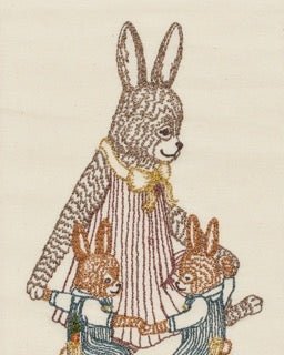Mama Rabbit and Bunnies Card | Coral & Tusk - Bon Ton goods