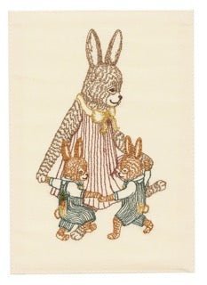 Mama Rabbit and Bunnies Card | Coral & Tusk - Bon Ton goods