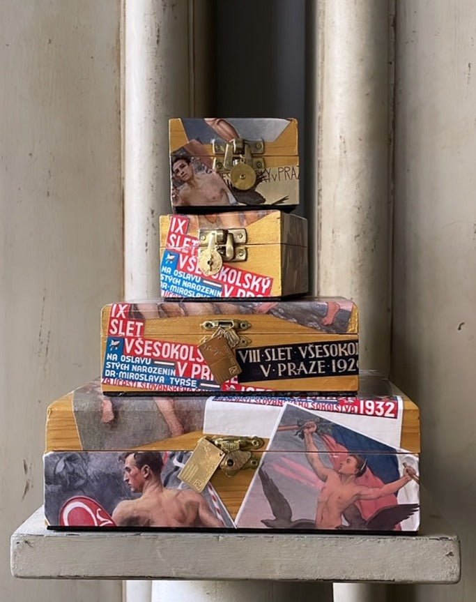 MANLY MAN DECOUPAGE BOX #3 - SMALL - Bon Ton goods