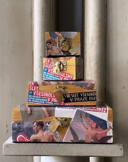 MANLY MAN DECOUPAGE BOX #3 - SMALL - Bon Ton goods