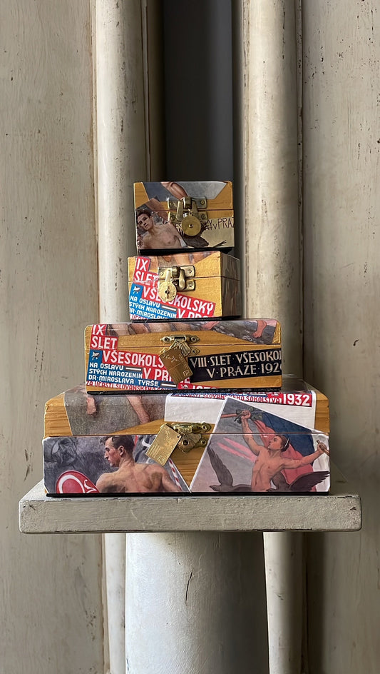 MANLY MEN DECOUPAGE BOX #2 - Large - Bon Ton goods