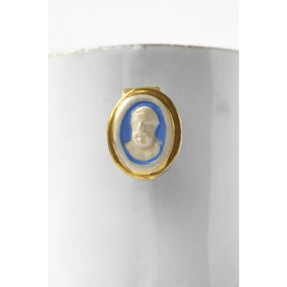 Man's Head Cameo Ring Cup, Serena Carone by Astier de Villatte, view 2