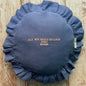 Margret Frill Cushion (Dull-Blue) - Bon Ton goods