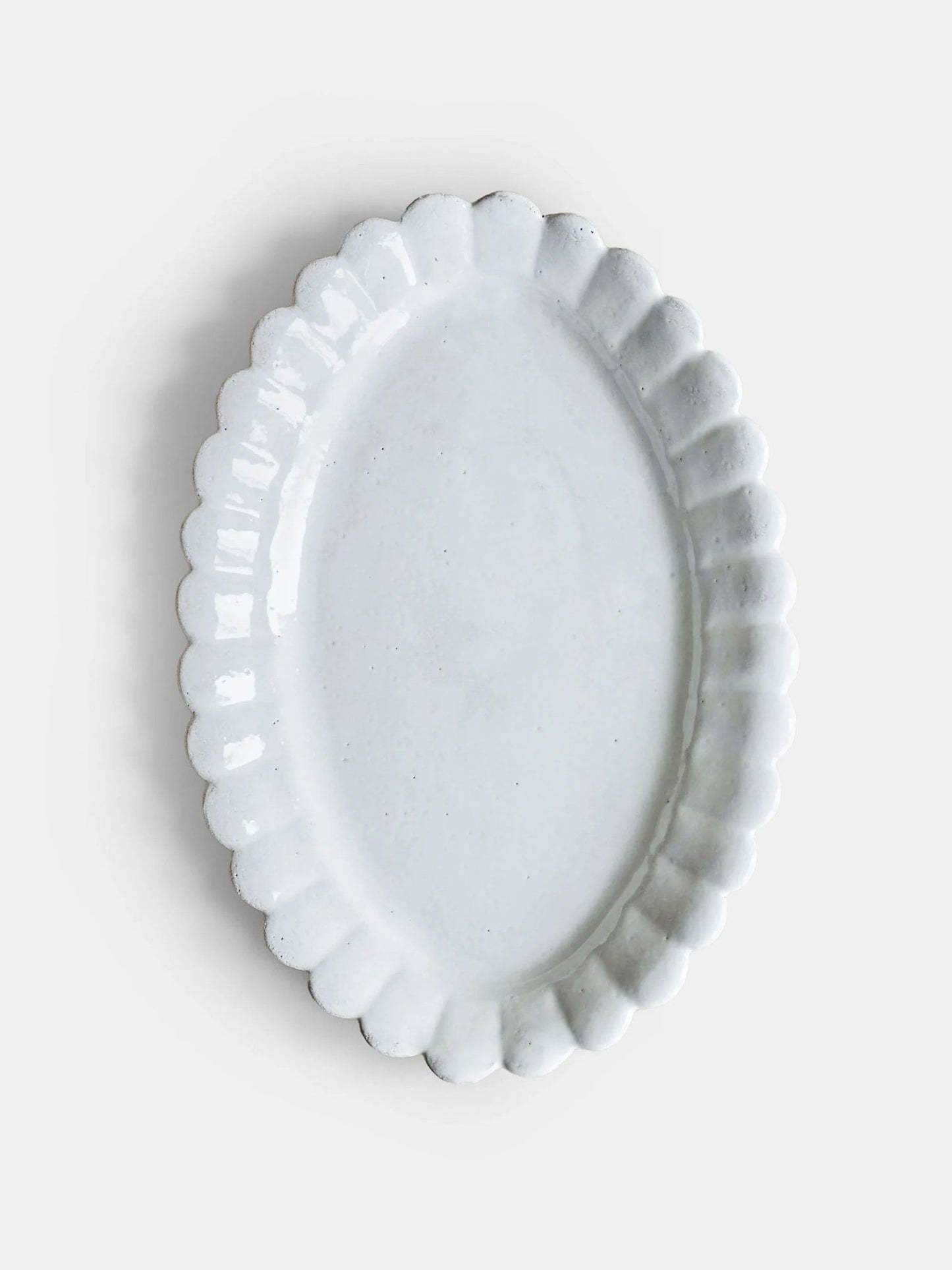 Marguerite Large Deep Oval Platter | Astier de Villatte: Exclusive Pre-Order Item - Bon Ton goods