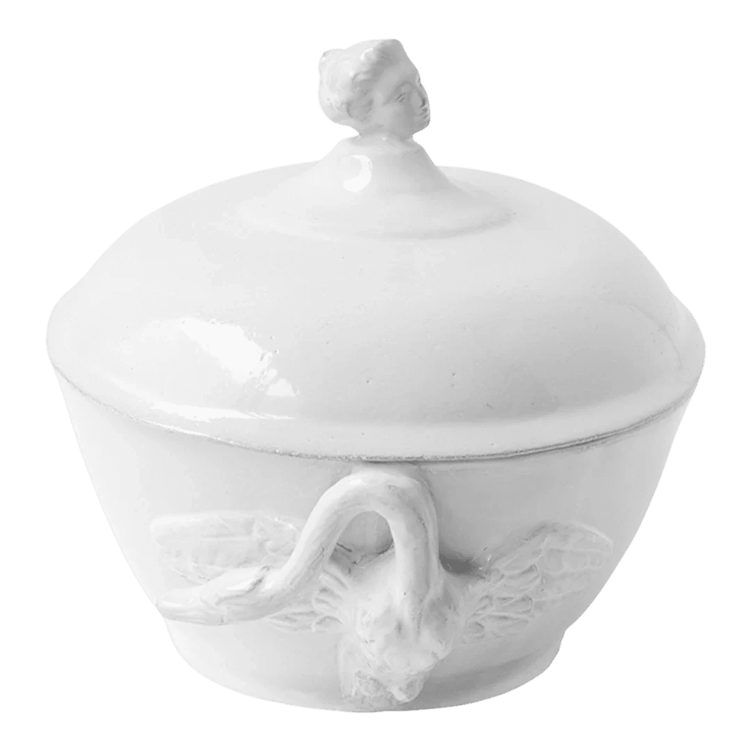 Marie-Antoinette Tureen with Swan | Astier de Villatte: Exclusive Pre-Order Item - Bon Ton goods