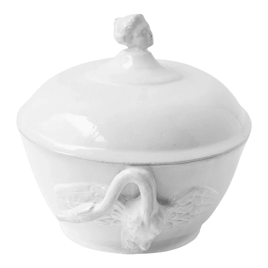 Marie-Antoinette Tureen with Swan | Astier de Villatte: Exclusive Pre-Order Item - Bon Ton goods