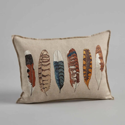 Medium Feathers Pillow | Coral & Tusk - Bon Ton goods