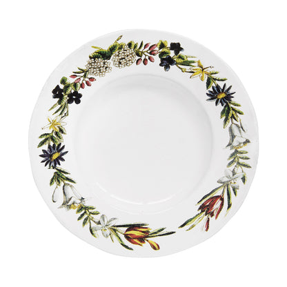 John Derian Medium Flowers Garland Plate, set of 6 by Astier de Villatte, official product view