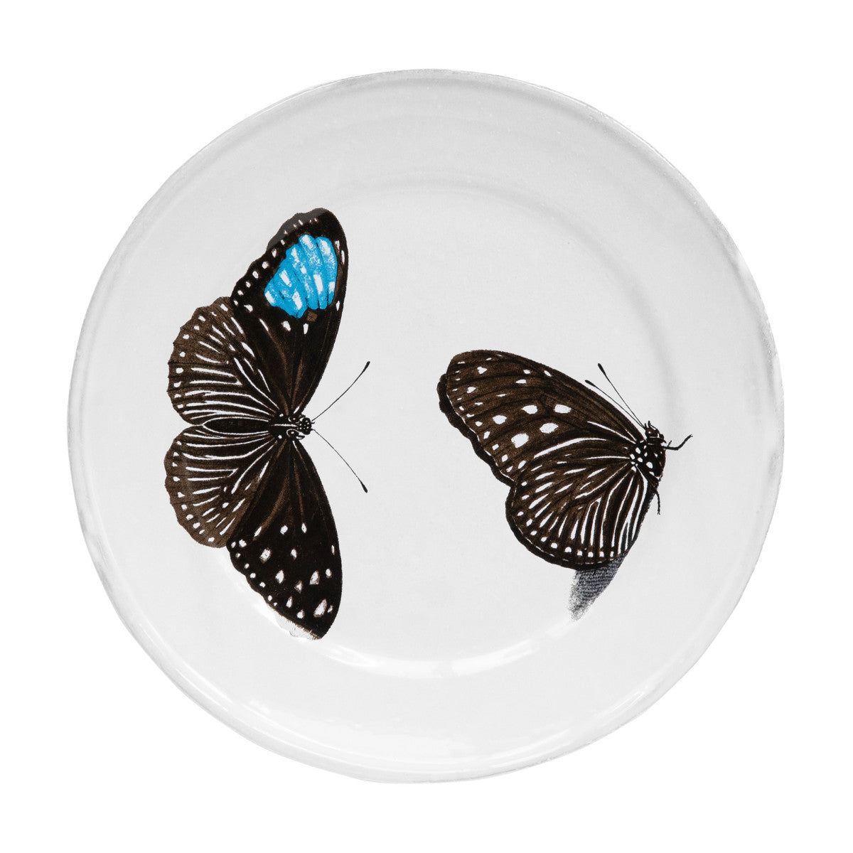 John Derian Medium Flying-Landed Butterfly Plate, set of 6 by Astier de Villatte, official product view
