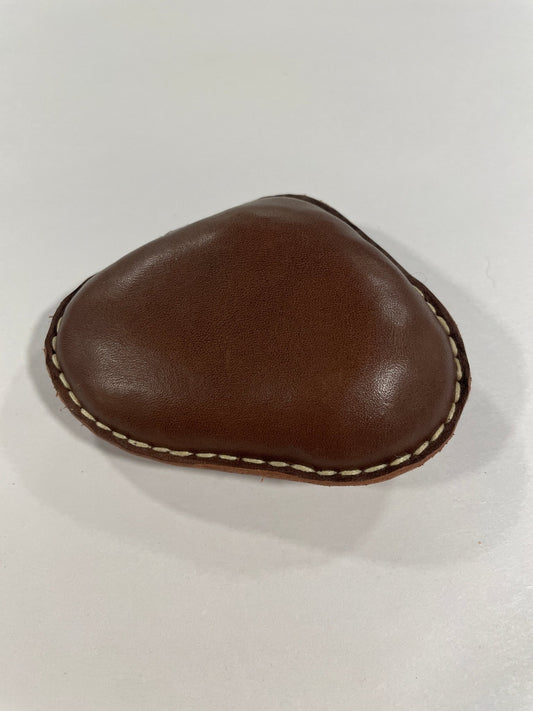 Medium Leather Beach Pebble Paperweight 1 - Bon Ton goods