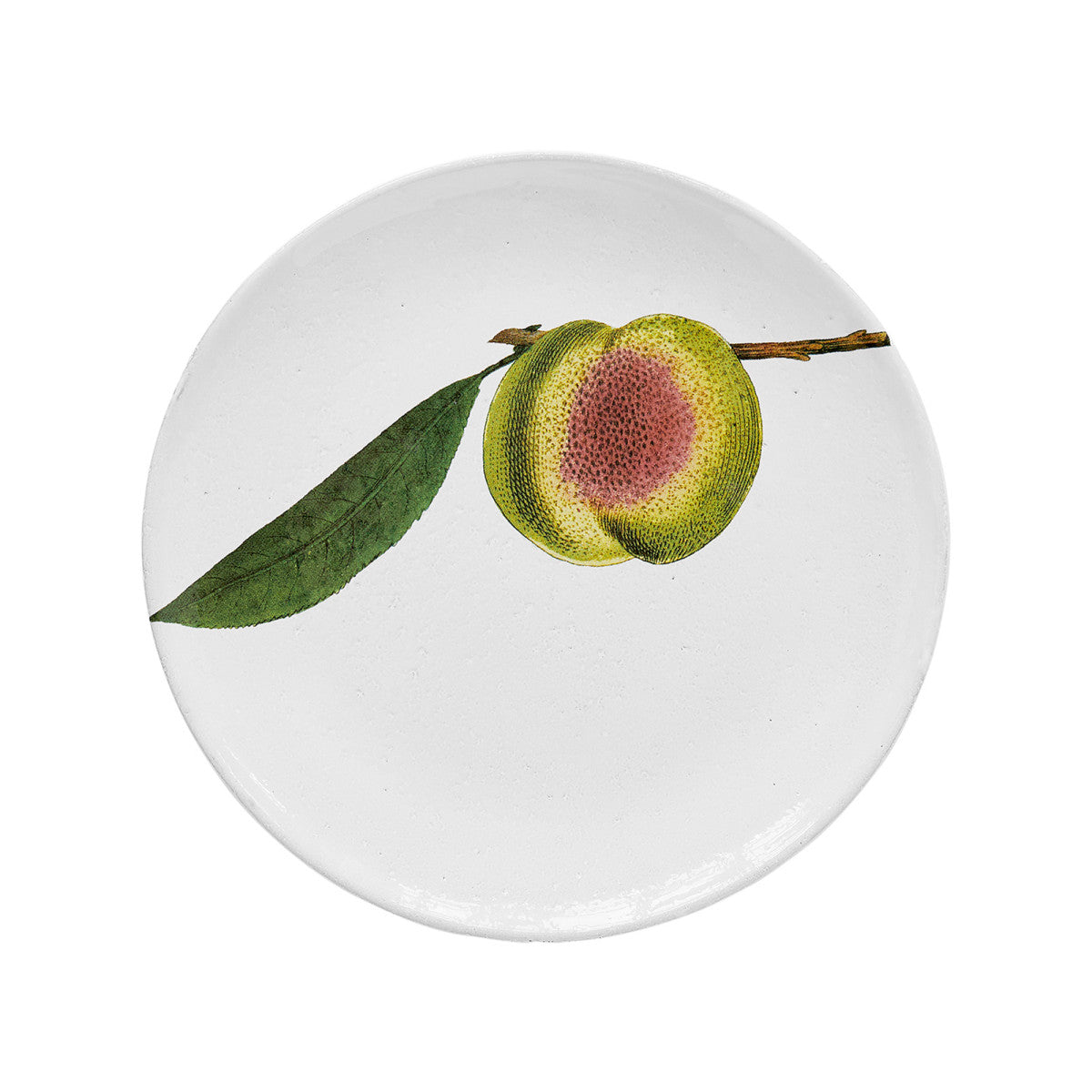 John Derian Medium Peach Plate, set of 6 by Astier de Villatte, official product view
