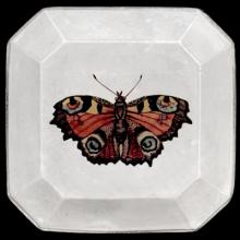 Load image into Gallery viewer, Medium Red Butterfly Square Plate - Bon Ton goods

