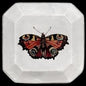 Medium Red Butterfly Square Plate | Astier de Villatte: Exclusive Pre-Order Item - Bon Ton goods