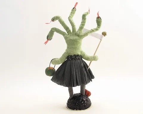 Medusa Figure - Vintage Inspired Spun Cotton | Vintage by Crystal Spun Cotton Ornament - Bon Ton goods