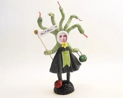 Medusa Figure - Vintage Inspired Spun Cotton | Vintage by Crystal Spun Cotton Ornament - Bon Ton goods
