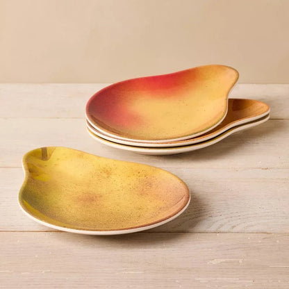 Melamine Pear Shaped Dessert Plates: Set of Four | John Derian - Bon Ton goods