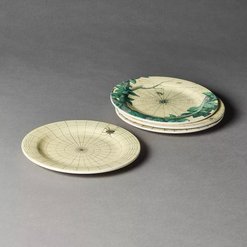 Melamine Spider and Web Appetizer Plates | John Derian - Bon Ton goods