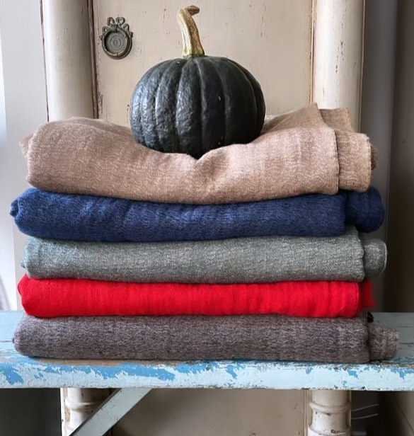 Merino Wool Throw/Plaid - By BON TON goods