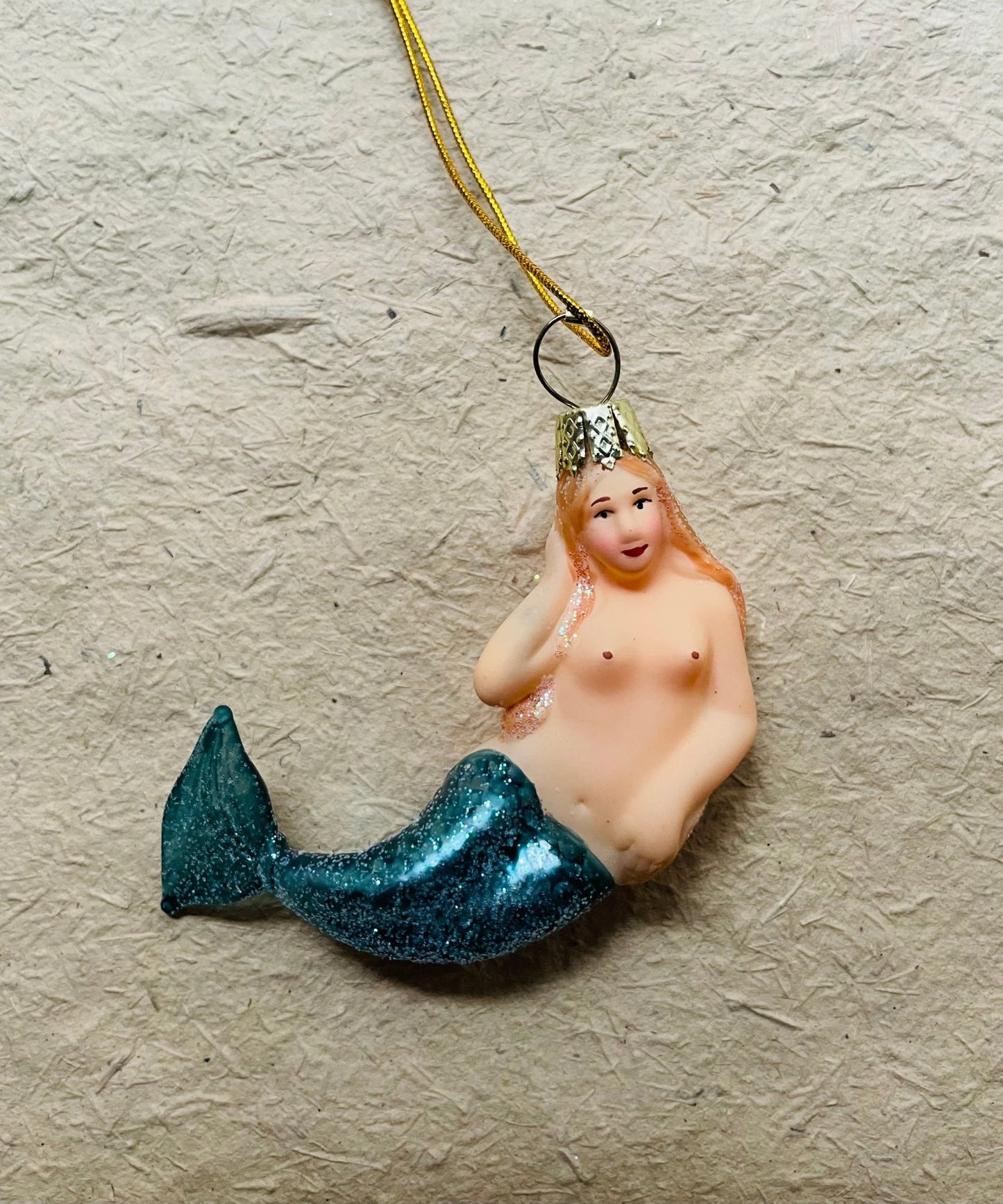 Mermaid Glass Ornament - Bon Ton goods