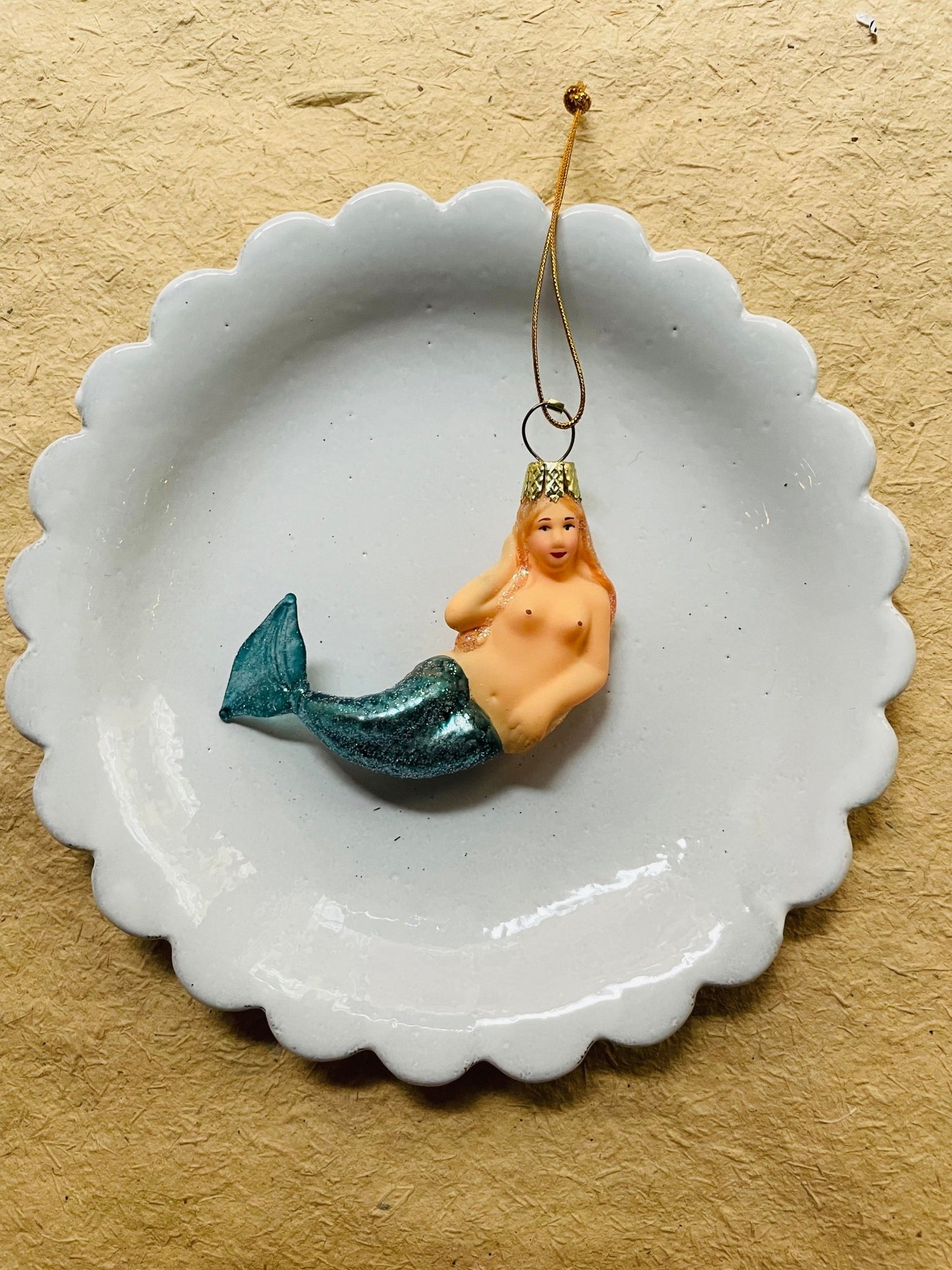 Mermaid Glass Ornament - Bon Ton goods