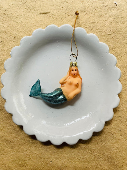 Mermaid Glass Ornament - Bon Ton goods
