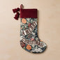 Merry Christmas Floral Stocking | John Derian - Bon Ton goods