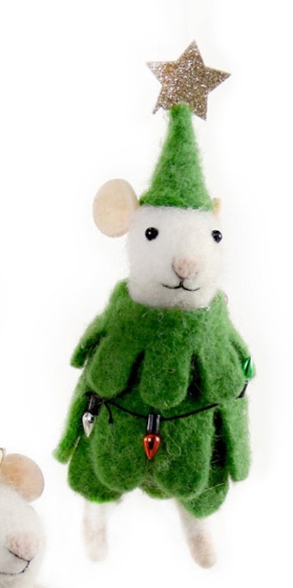 Merry Christmas Mr. Mouse - Christmas Tree Christmas Decor - Bon Ton goods