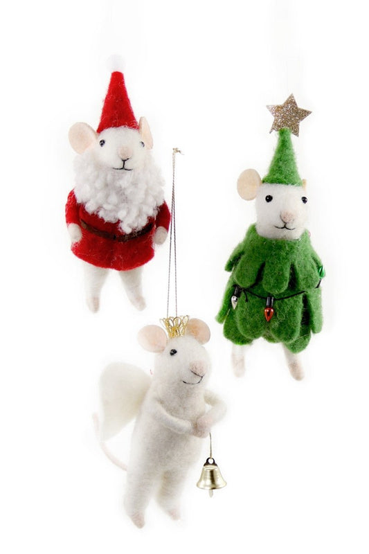 Merry Christmas Mr. Mouse - Santa | Christmas Ornament - Bon Ton goods