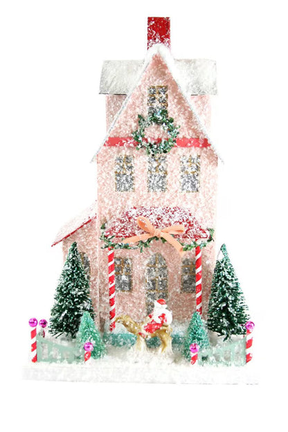 Merry Merry House – Glittery Storybook Christmas House Décor - Bon Ton goods