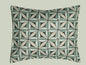 Mezieres Vert/Green Small Cushion - Antoinette Poisson Linen Cushion – Domino Paper Design - Bon Ton goods