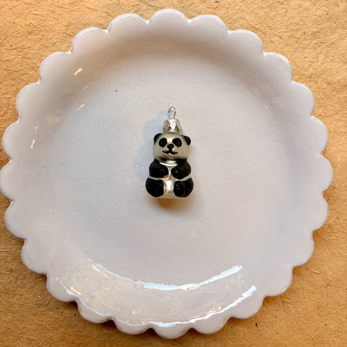 Mini Panda Christmas Ornament by Nostalgie Christbaumschmuck