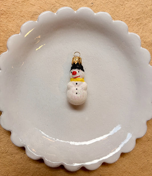 Mini Snowman Christmas Ornament by Nostalgie Christbaumschmuck