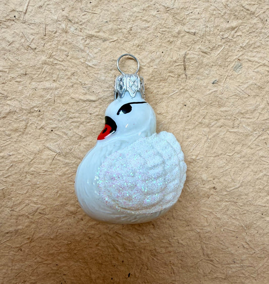 Mini Swan Christmas Ornament by Nostalgie Christbaumschmuck